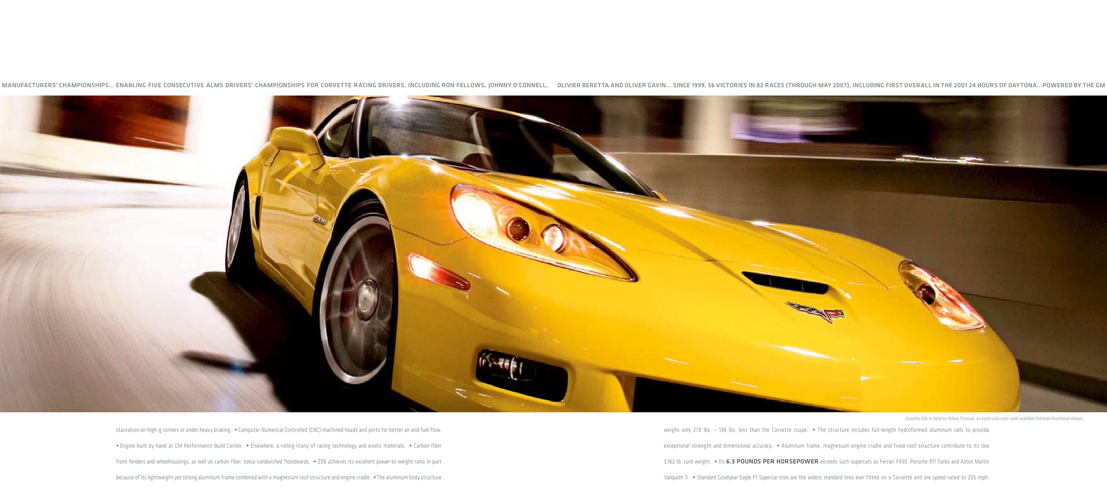 2008 Corvette Brochure Page 7